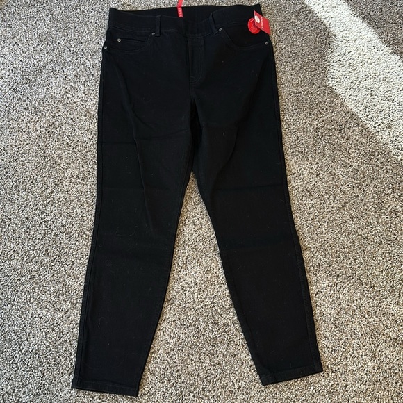 SPANX Black Skinny Jeans, Size Large Petite, NWT - Picture 2 of 7